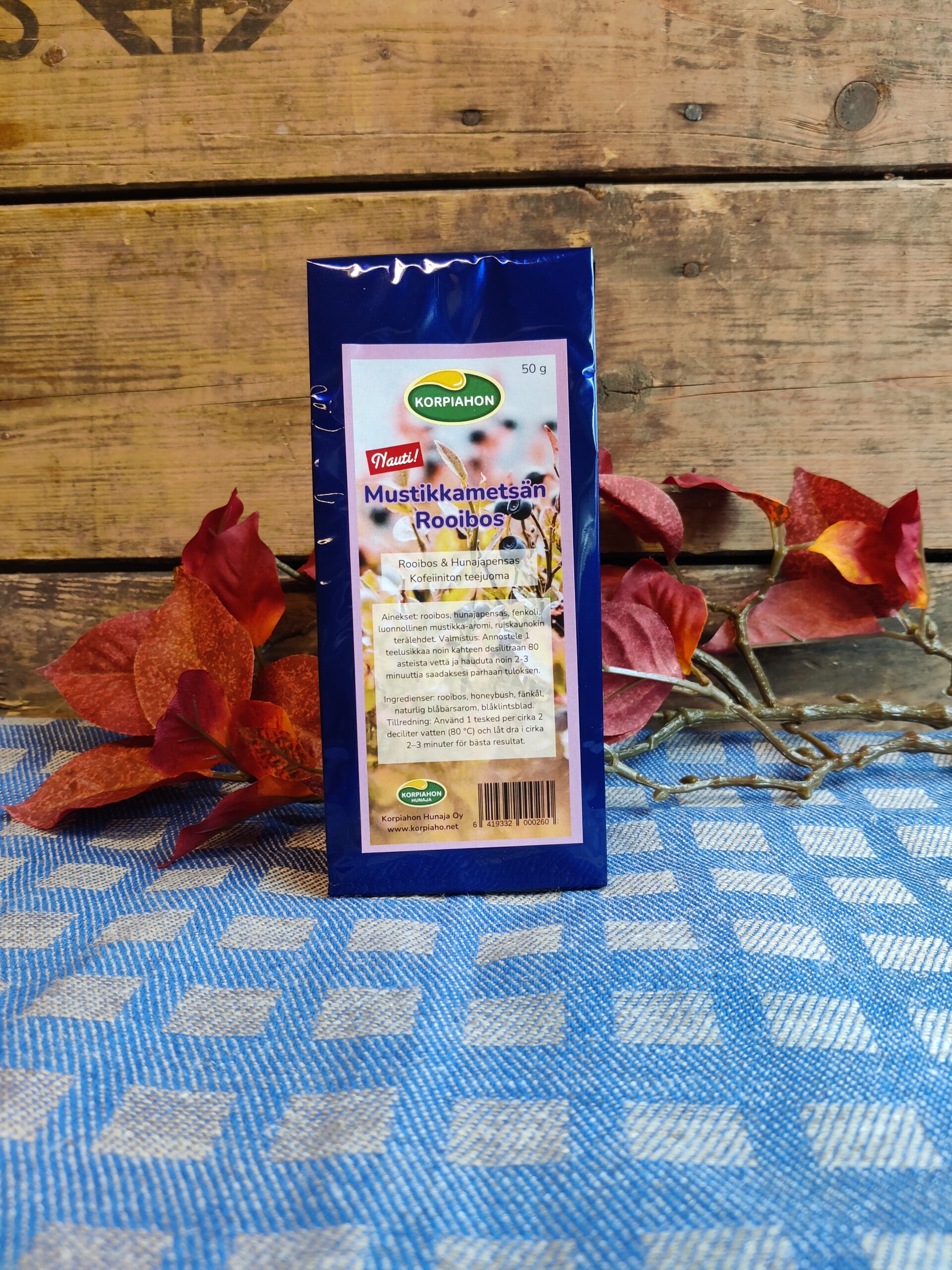 UUTUUS! Mustikkametsän Rooibos - Kofeiiniton teejuoma